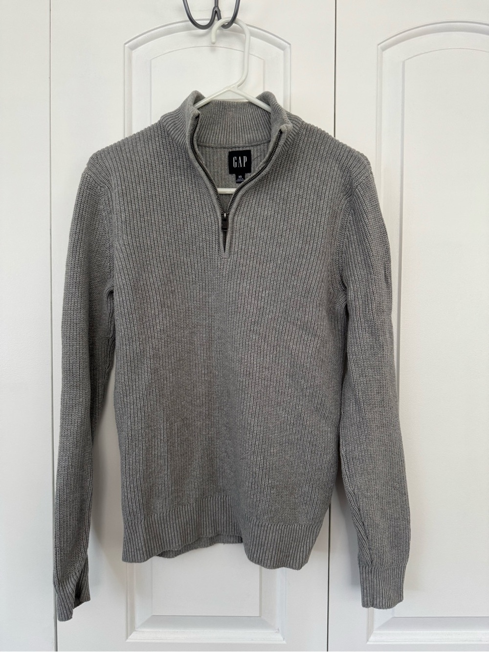 Gap Rib Quarter zip pullover